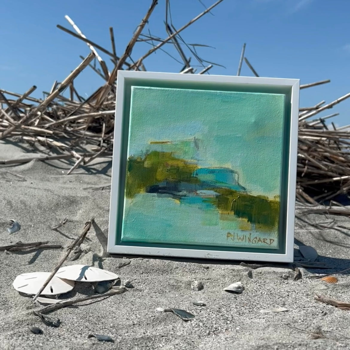 As it Was | Abstract Coastal Painting