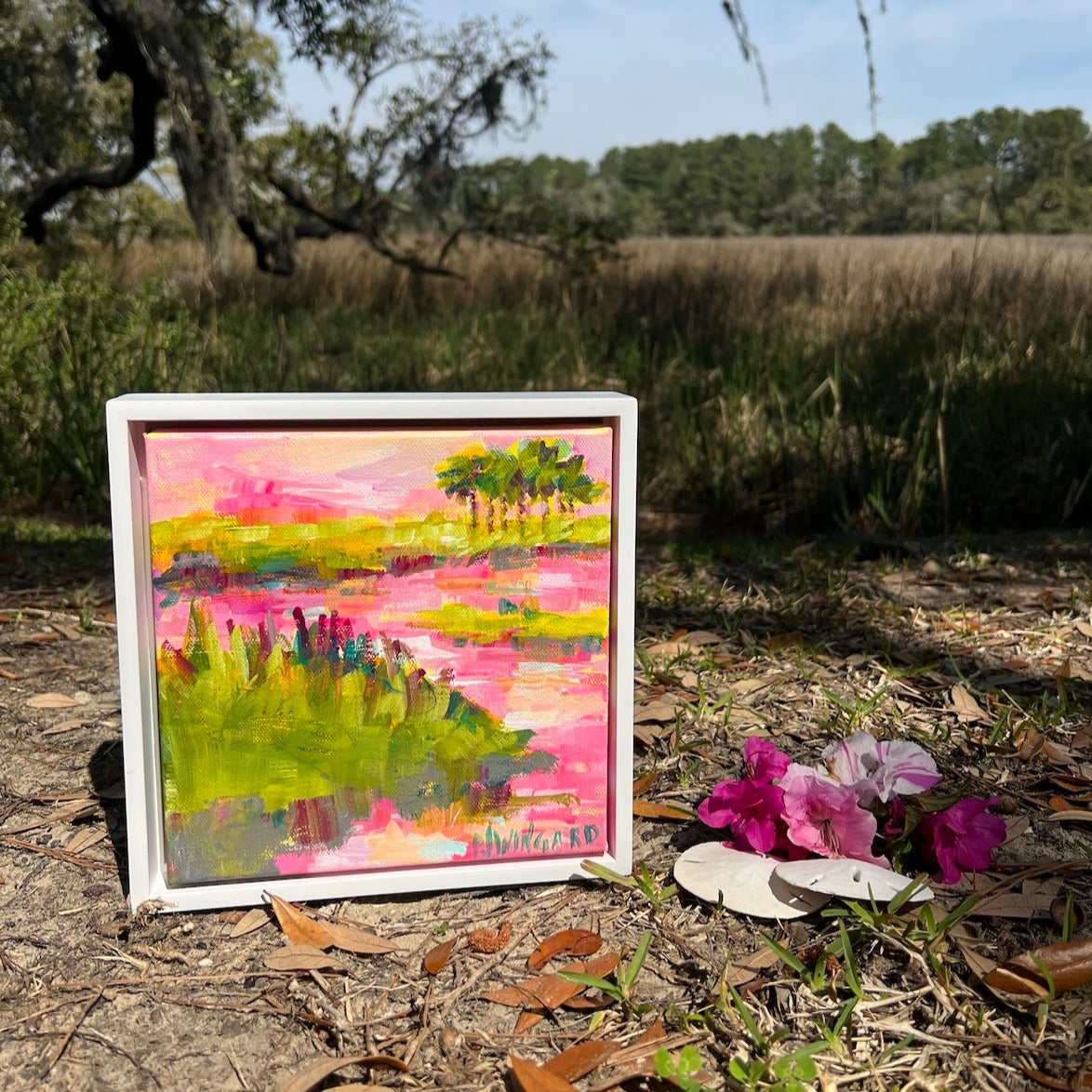 Can't Stop the Spring | Abstract Coastal Painting