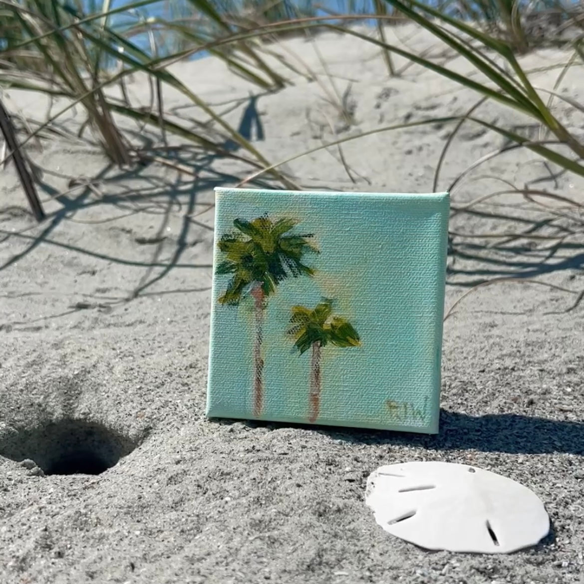 Coconut | Abstract Coastal Painting