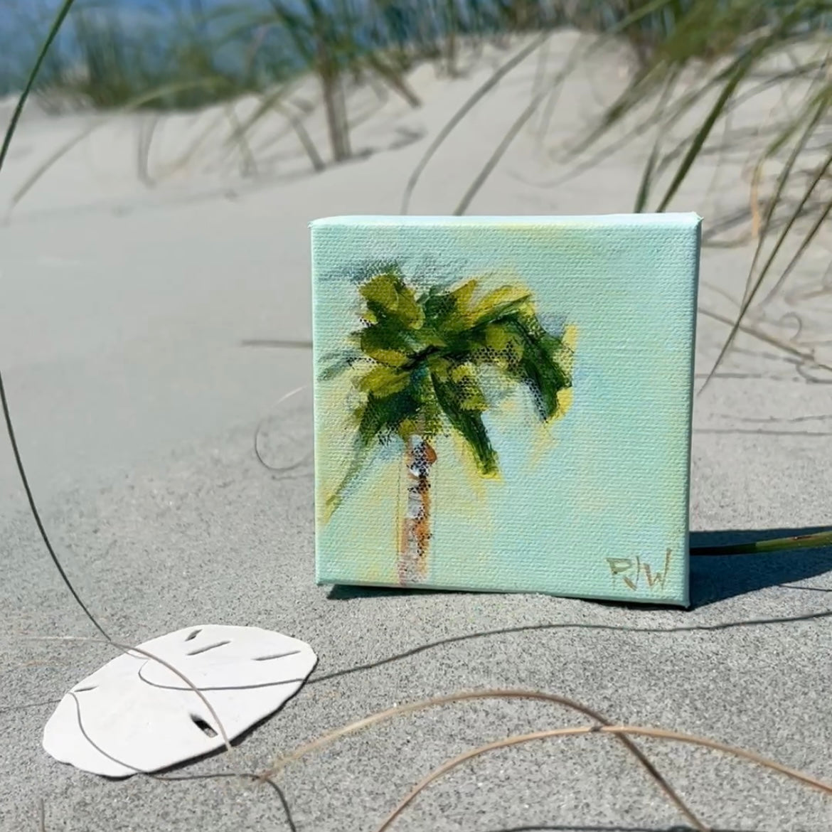 Golden Hour | Abstract Coastal Painting