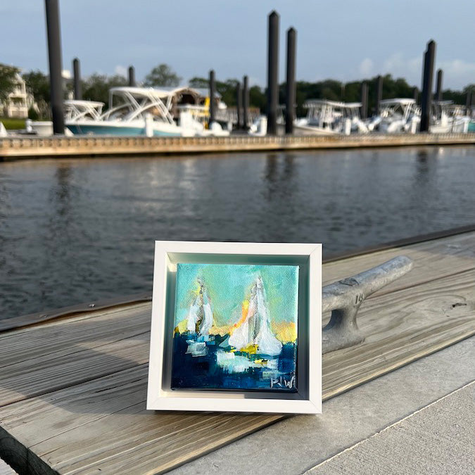 I Love It | Abstract Coastal Painting