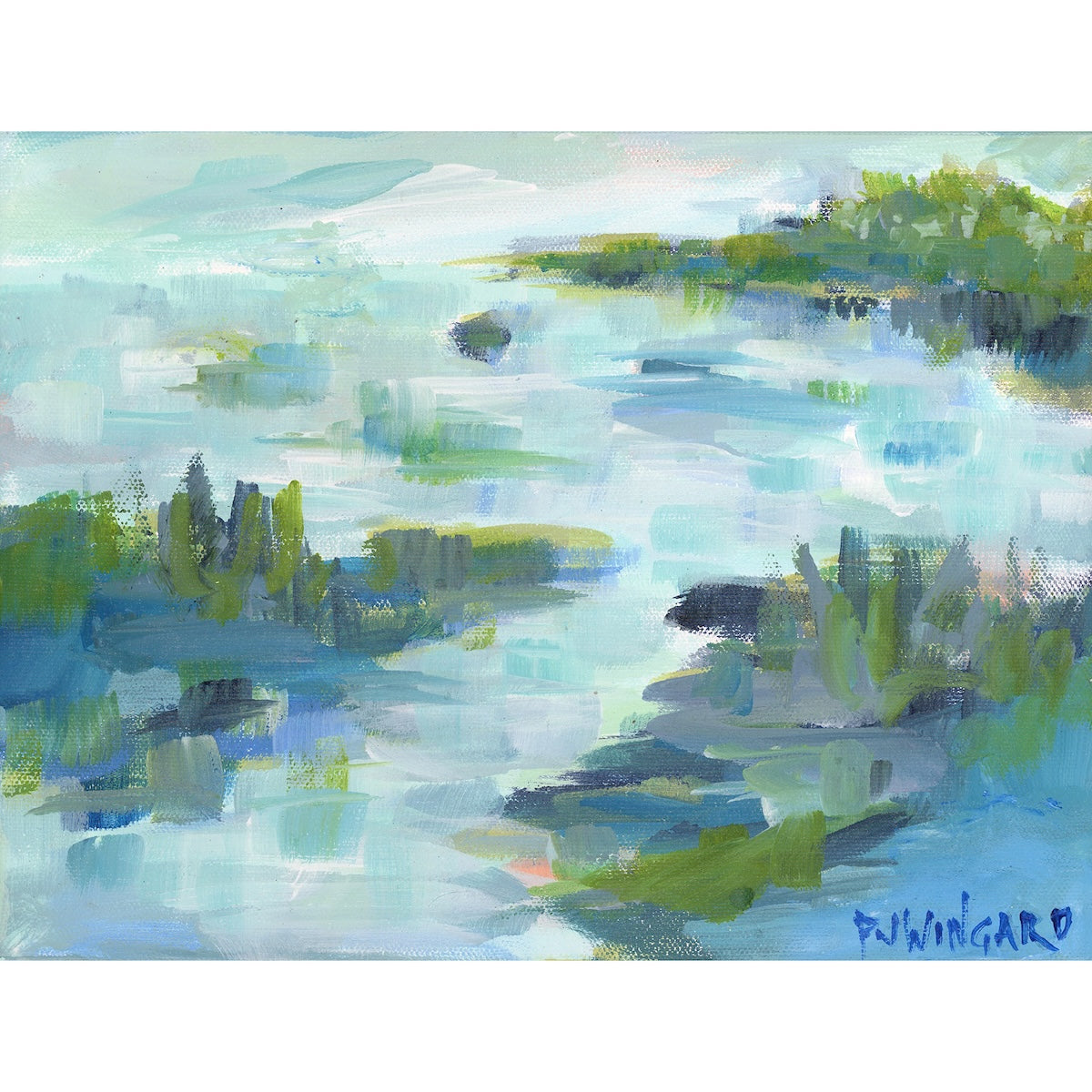 Nowhere to Go, Nowhere to Be | Abstract Coastal Painting