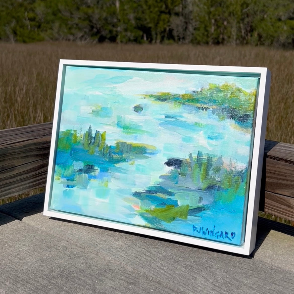 Nowhere to Go, Nowhere to Be | Abstract Coastal Painting