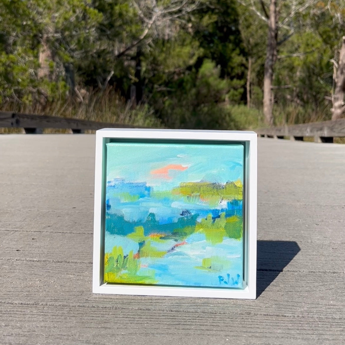 Pray for Peace | Abstract Coastal Painting