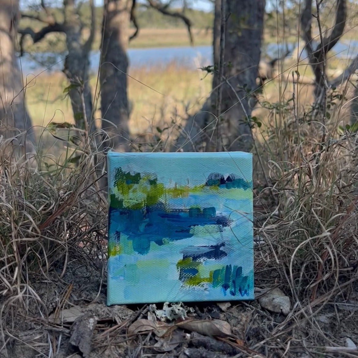 Relax | Abstract Coastal Painting