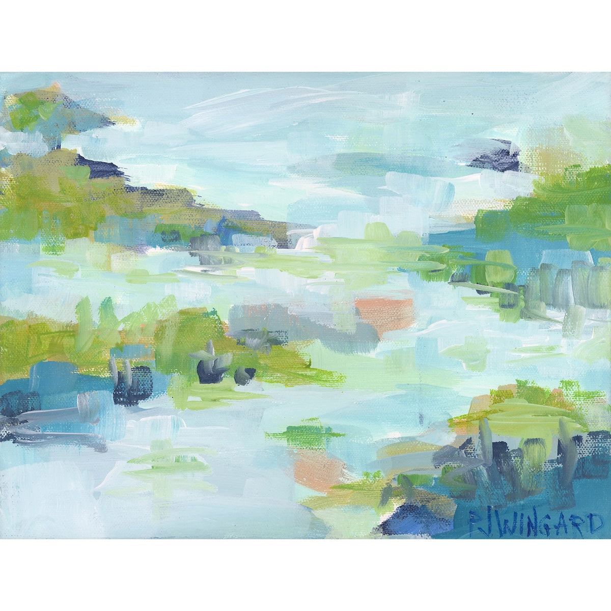 Sea of Tranquility | Abstract Coastal Painting