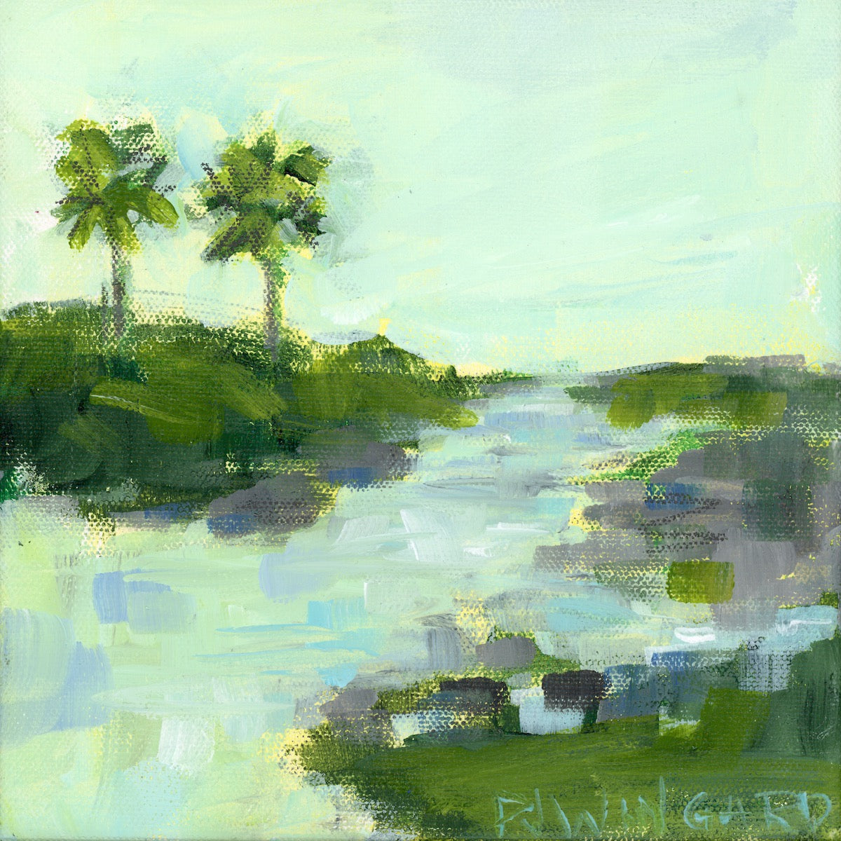 Sittin' Pretty | Abstract Coastal Painting