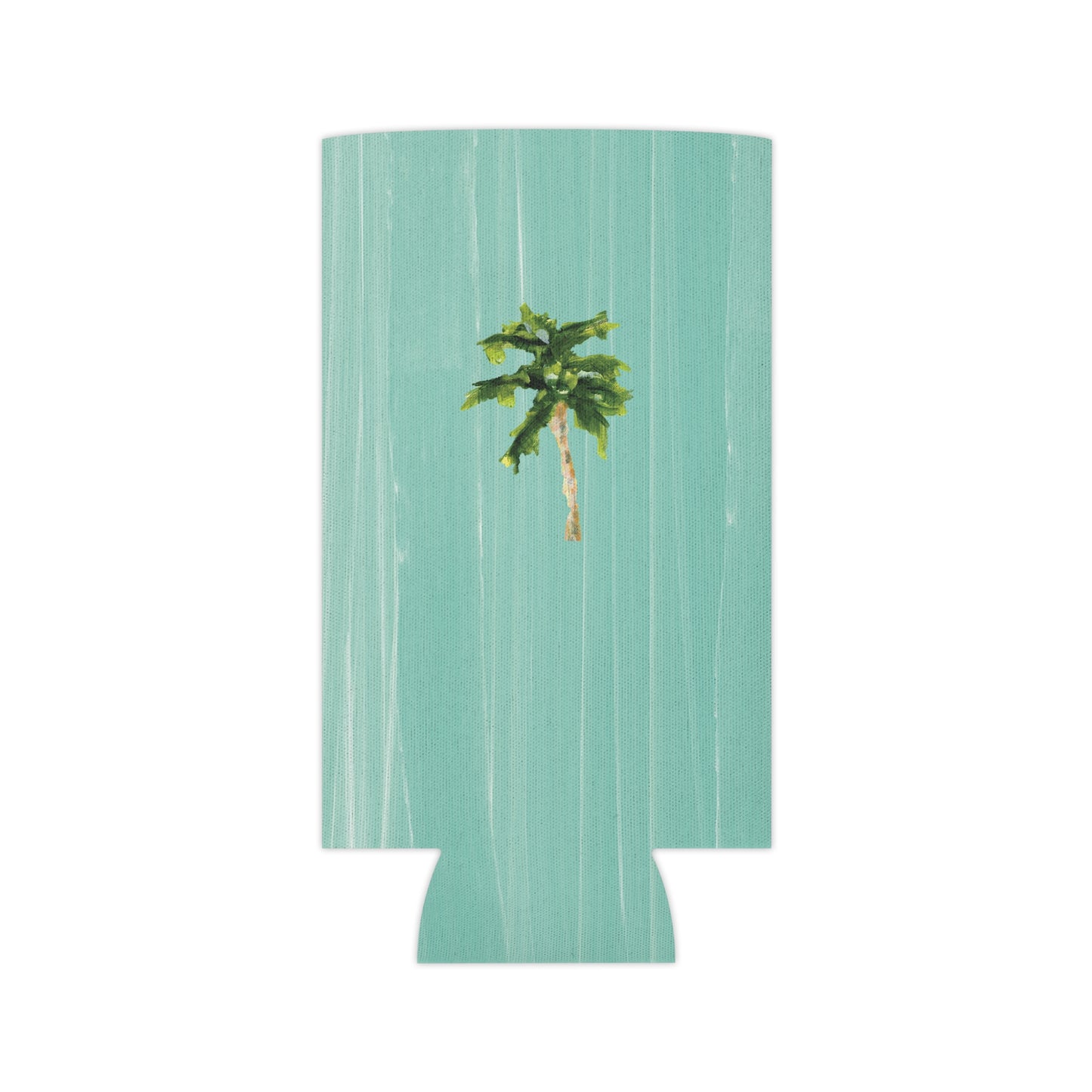 Coastal slim can cooler fits slim 12oz cans. Keeps your drink chill and your vibe coastal.