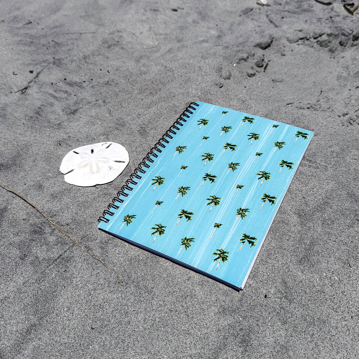 Spiral notebook with ruled pages, 6x8 size, and coastal cover—perfect for journaling, planning, or beachy daydreams.