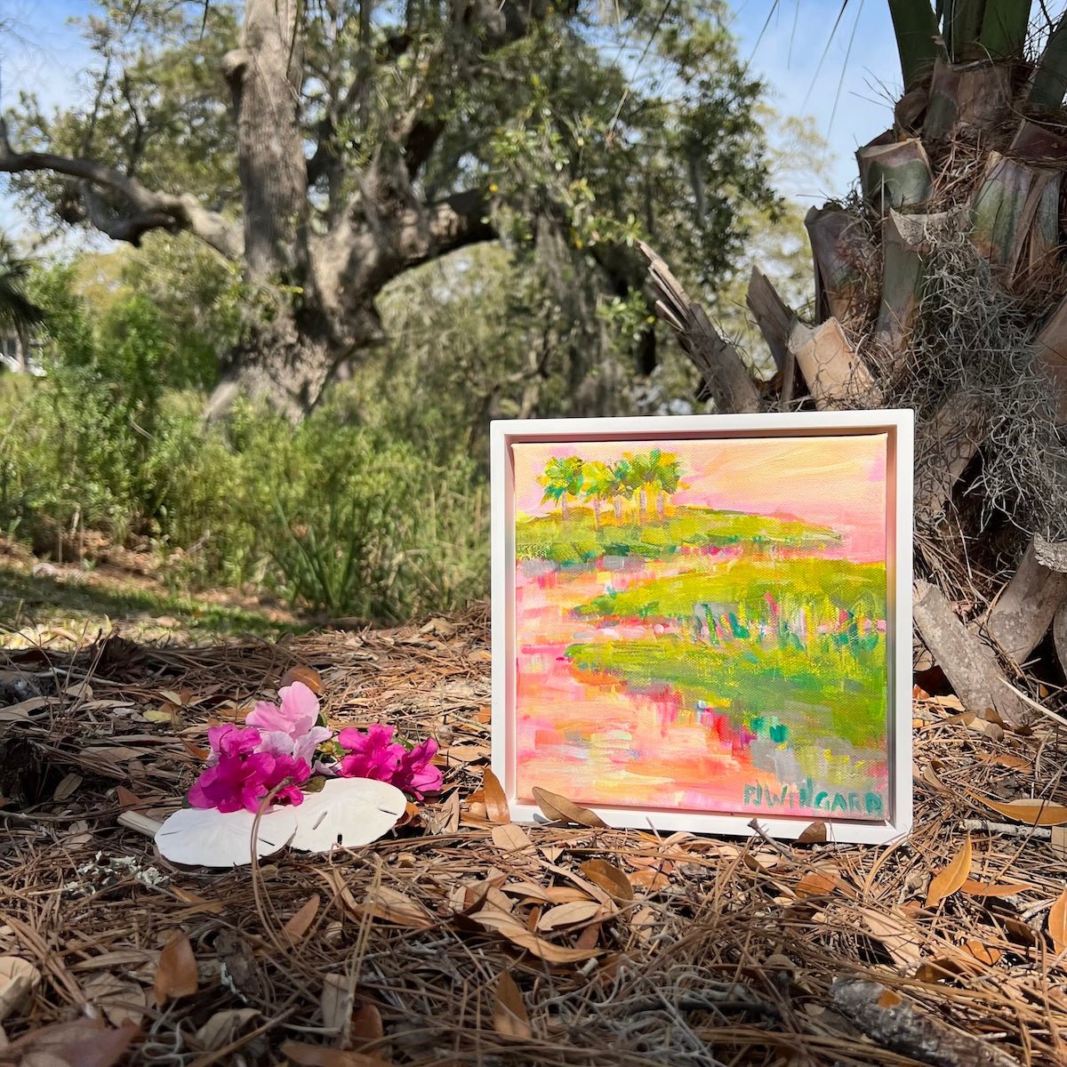 Sun | Abstract Coastal Painting