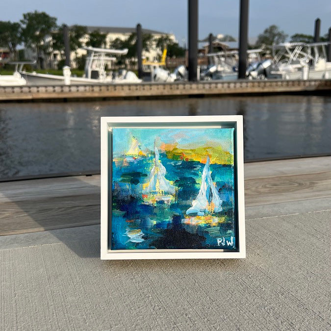 Walking on Sunshine | Abstract Coastal Painting