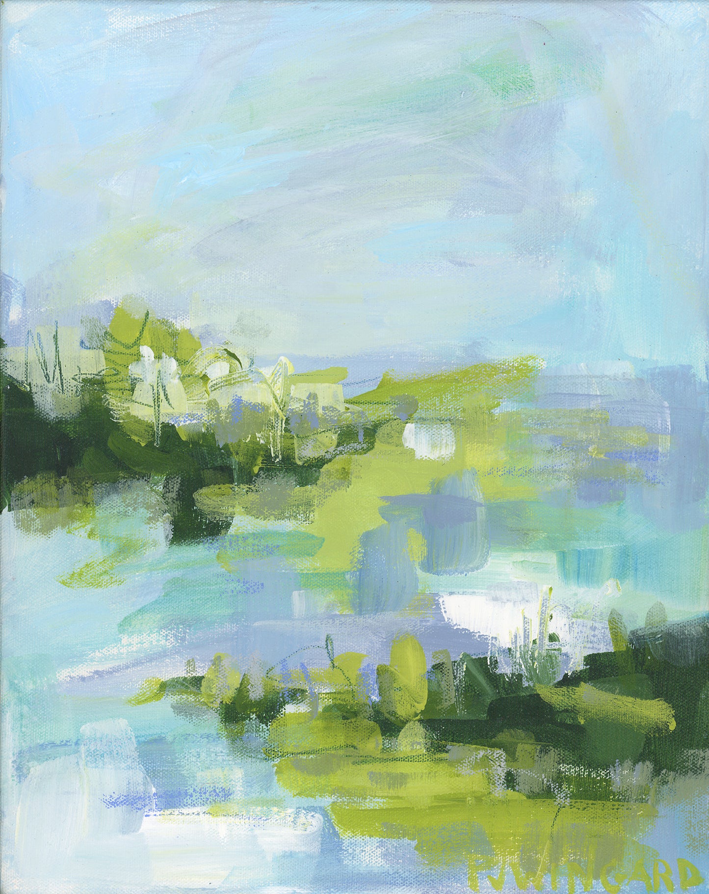 At Last | Abstract Coastal Painting