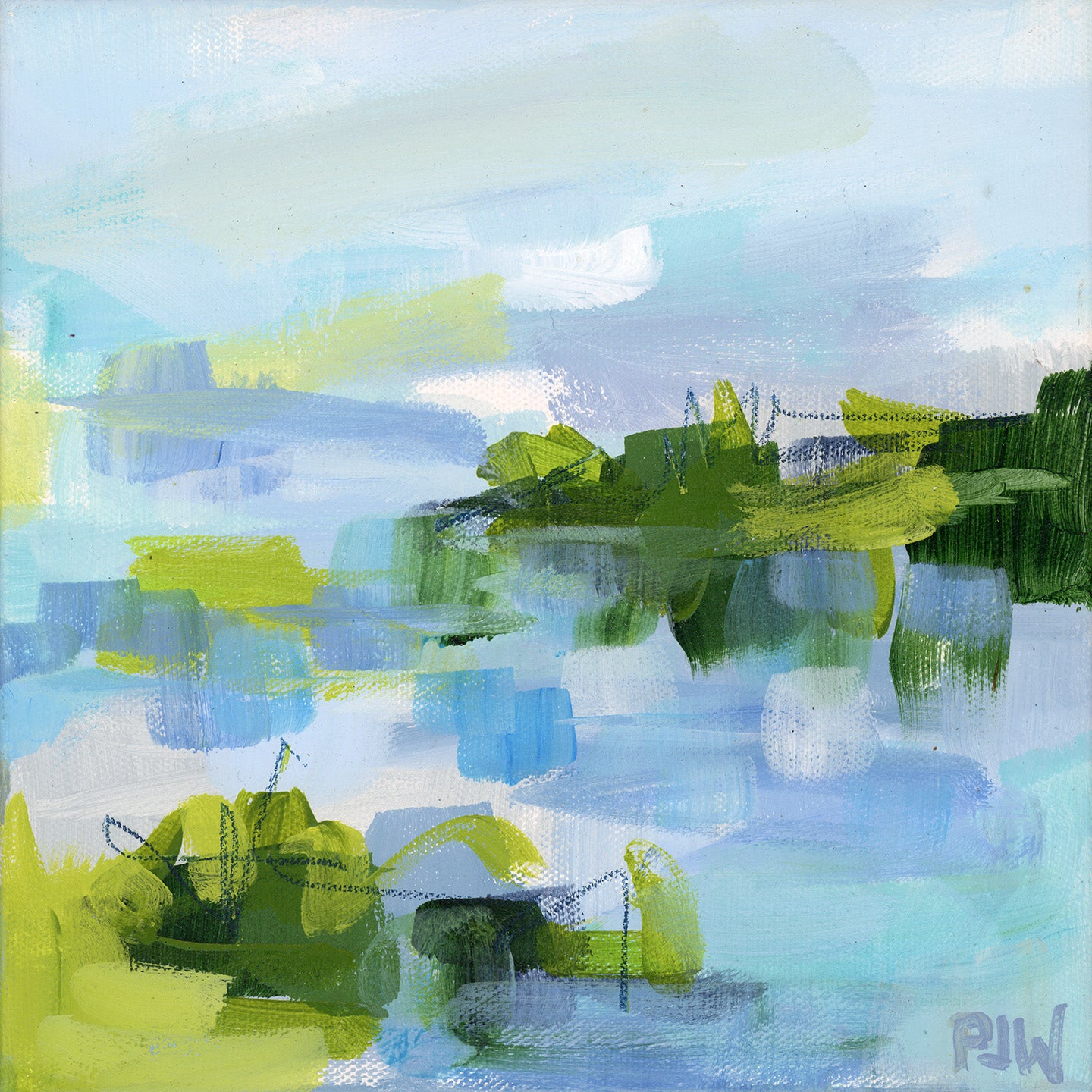 Friday On My Mind | Abstract Coastal Painting