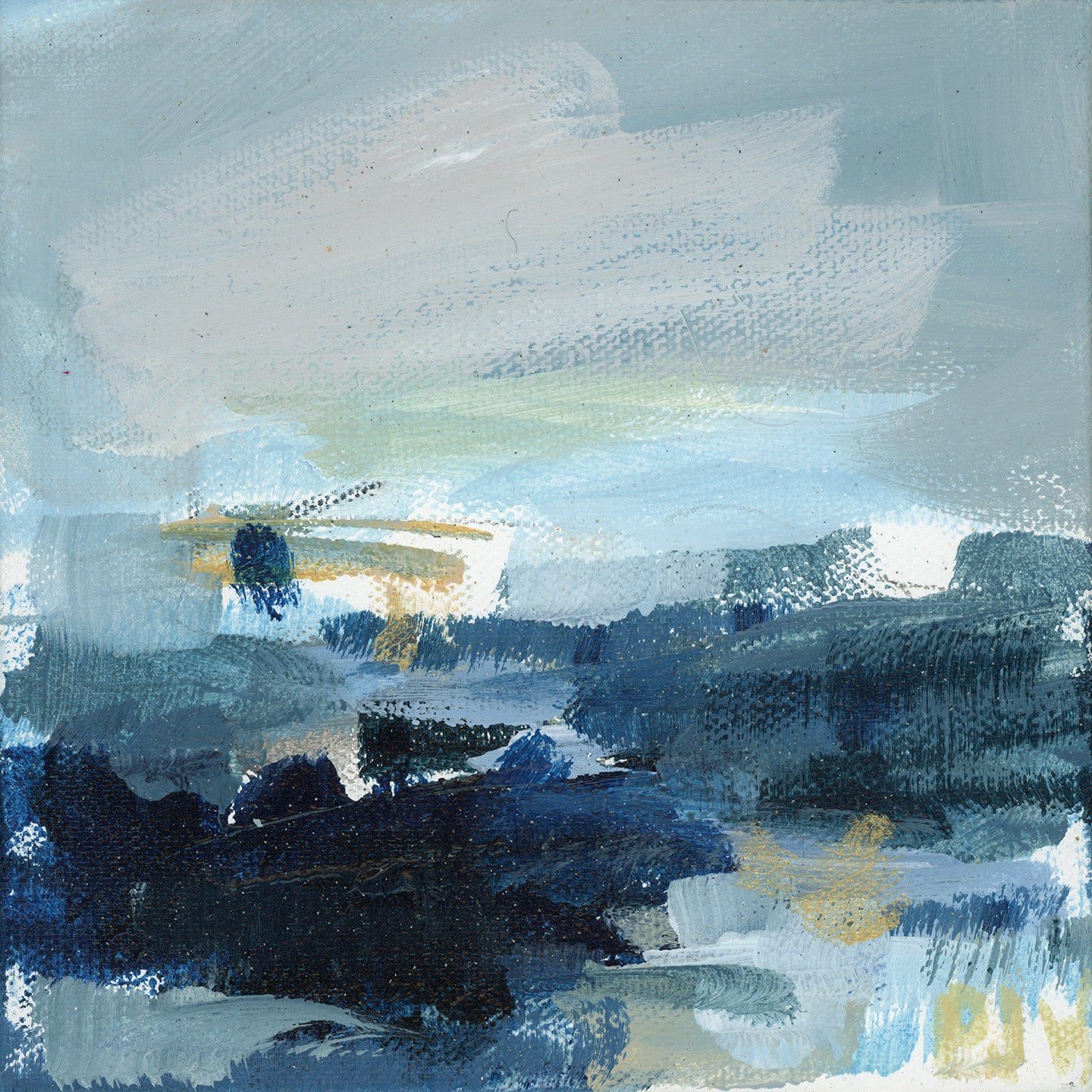 Hopeful Sea | Abstract Coastal Painting