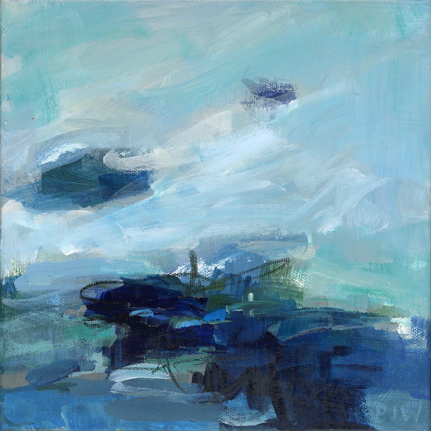 Ocean Air | Abstract Coastal Painting