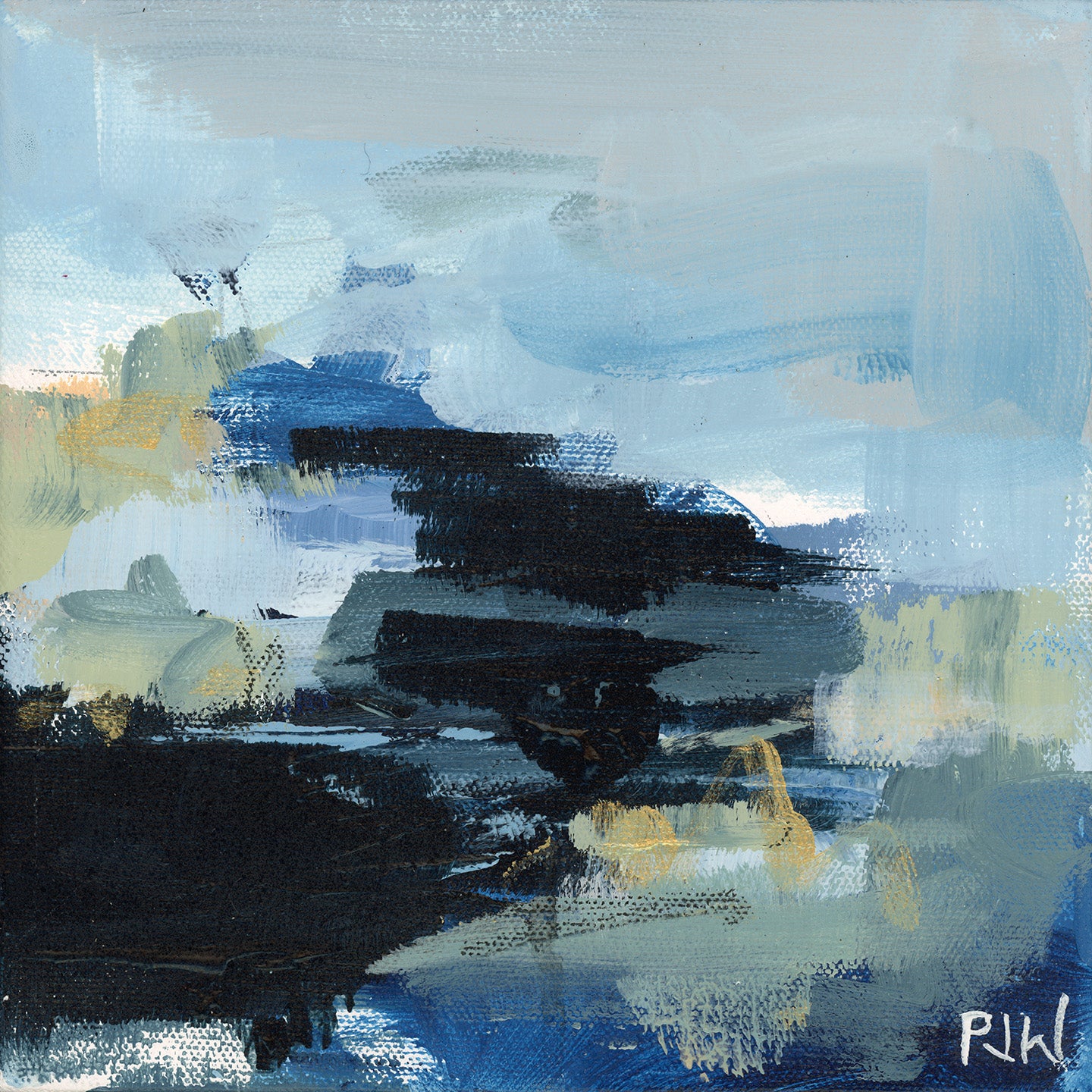 Sea Mist | Abstract Coastal Painting