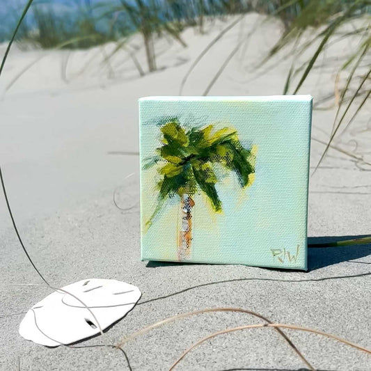 Palm tree summer art collection