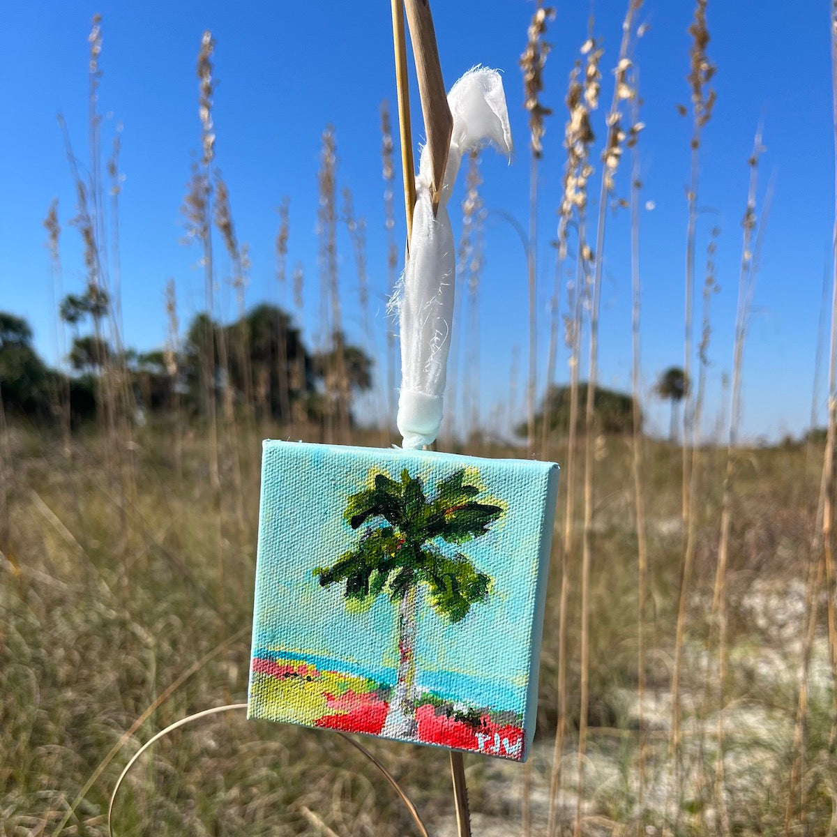 A Palm Tree Christmas | Fine Art Ornament