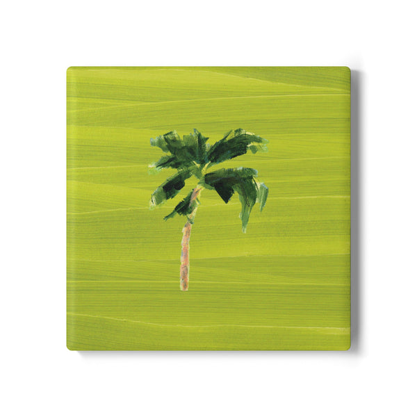 Coastal ceramic coaster with cork backing—square design for hot or cold drinks, easy to clean, and full of coastal charm.