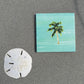 Coastal ceramic coaster with cork backing—square design for hot or cold drinks, easy to clean, and full of coastal charm.