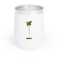 Coastal wine tumbler with double-wall insulation and slide-top lid—keeps drinks cold for 12 hours with coastal charm.