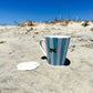 Ceramic latte mug with rounded corners and handle—12oz of comfort for your coffee routine.