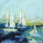 On Top of the World | Abstract Coastal Painting