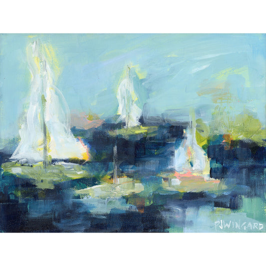 Party All the Time | Abstract Coastal Painting