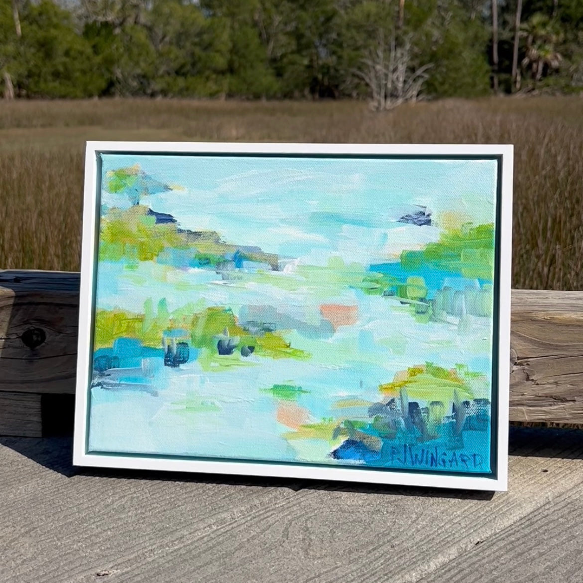 Sea of Tranquility | Abstract Coastal Painting