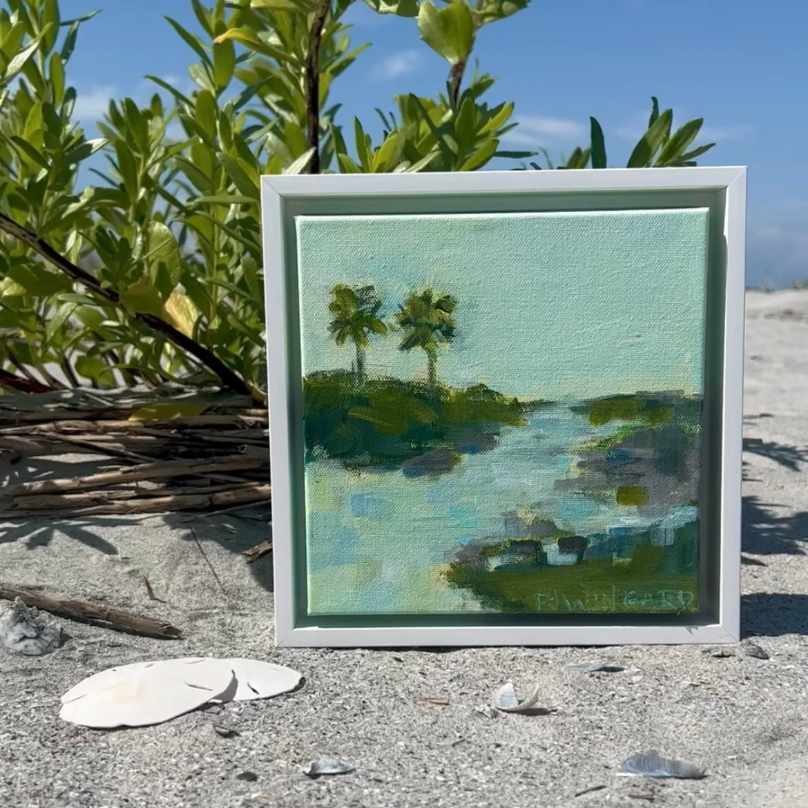 Sittin' Pretty | Abstract Coastal Painting