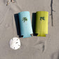 Coastal slim can cooler fits slim 12oz cans. Keeps your drink chill and your vibe coastal.