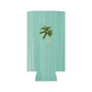 Coastal slim can cooler fits slim 12oz cans. Keeps your drink chill and your vibe coastal.