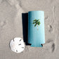Coastal slim can cooler fits slim 12oz cans. Keeps your drink chill and your vibe coastal.