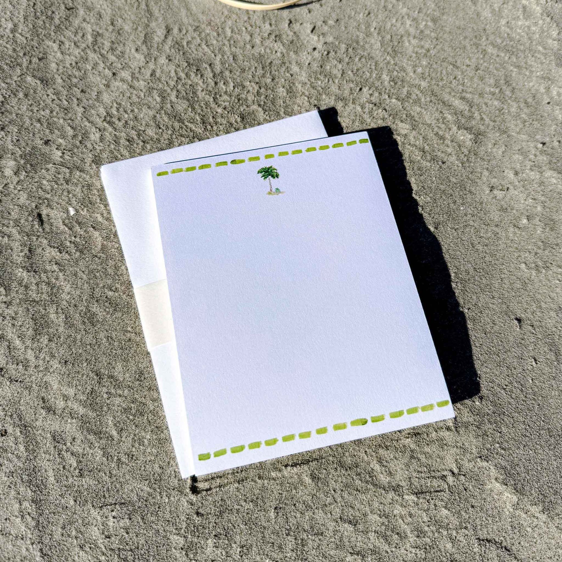 Coastal Painted  Notecard Sets with envelopes included. Coastal Christmas notecards.