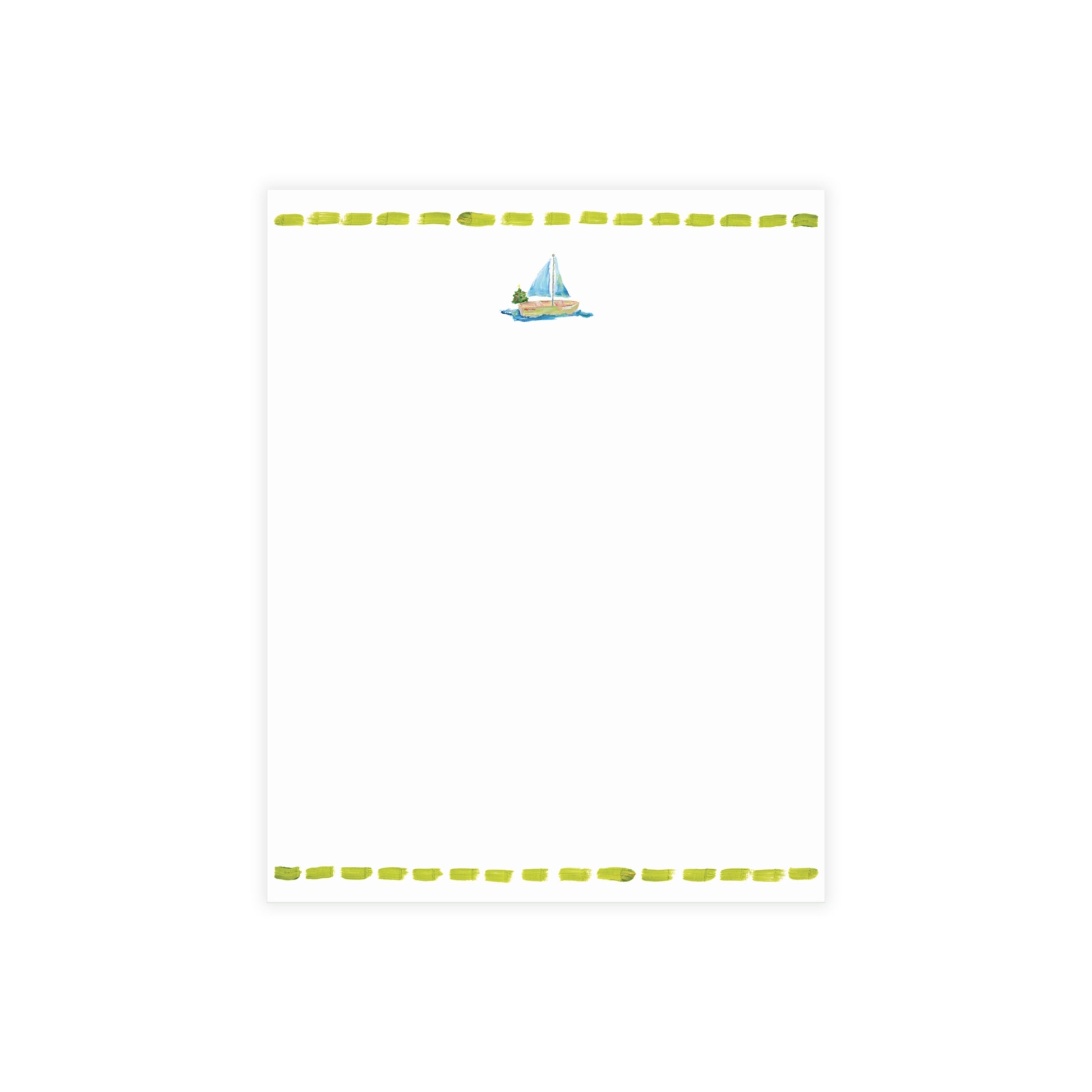 Coastal Painted Notecard Sets with envelopes included. Coastal Christmas notecards.