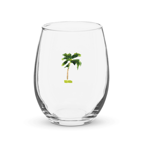 Coastal stemless wine glass holds 15 oz—coastal coastal design.