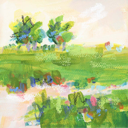 Original Art Christmas Ornament – 4x4 hand-painted canvas and ribbon, perfect for a coastal-inspired holiday.