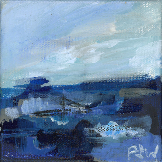Across the Sea | Abstract Coastal Painting