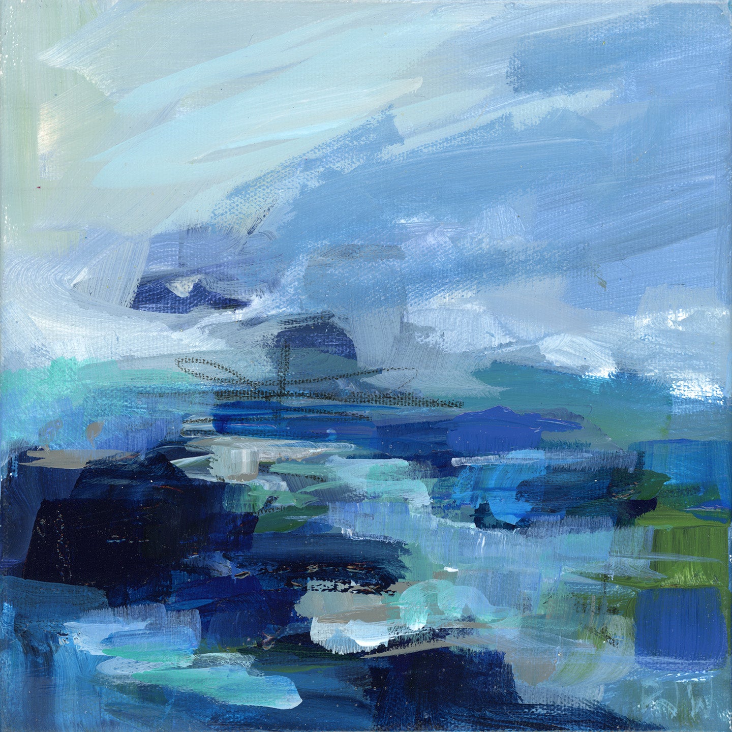 Beyond the Sea | Abstract Coastal Painting
