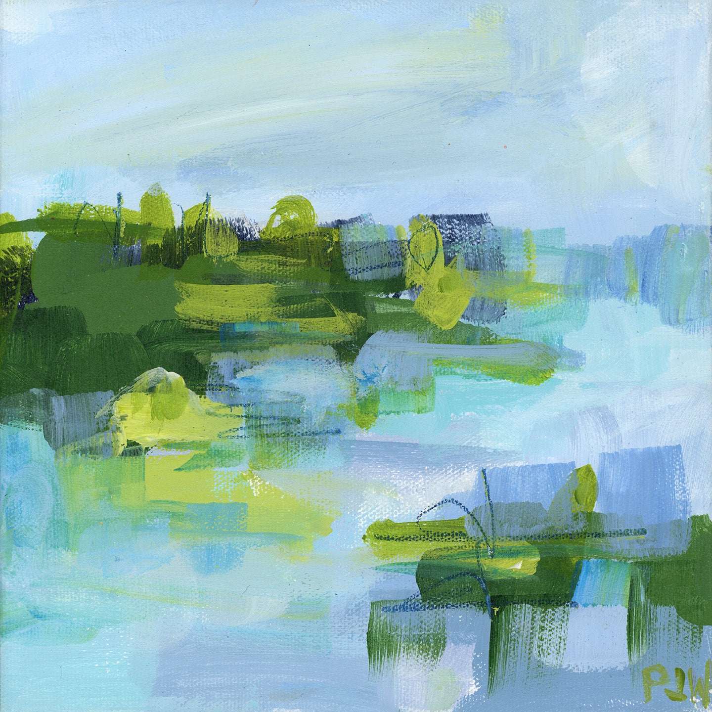 How Sweet it Is | Abstract Coastal Painting
