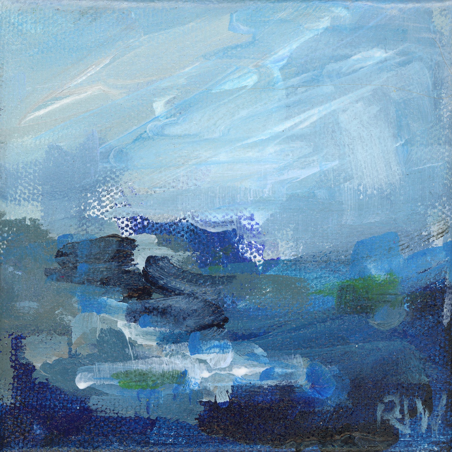 Ocean Blue | Abstract Coastal Painting