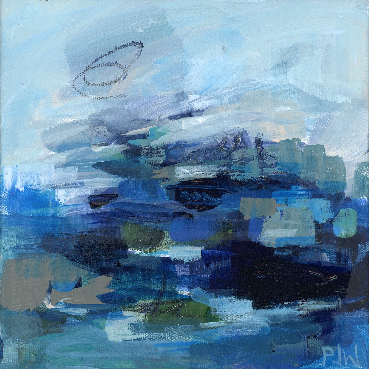 Ocean View | Abstract Coastal Painting