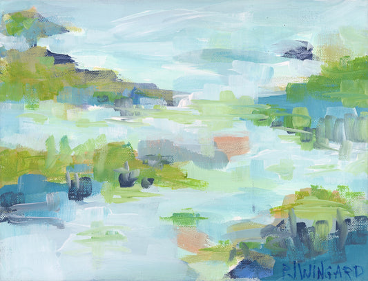 Sea of Tranquility | Abstract Coastal Painting